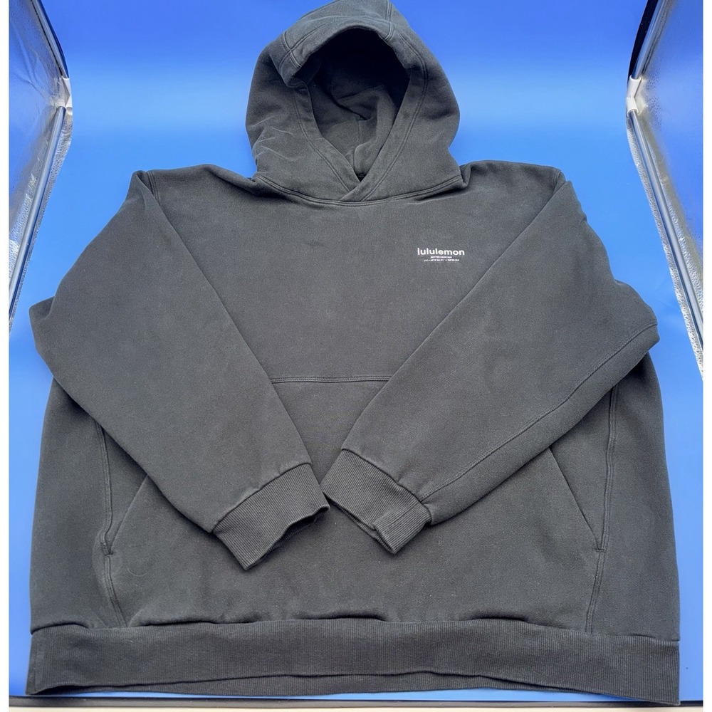Lululemon Better Each Day Black Pullover Hoodie Men's XL Estimated Graphic
